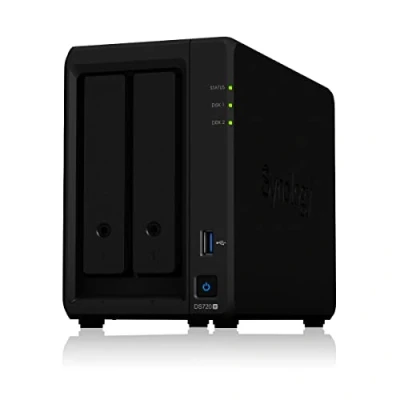 Immagine di Synology Soluzione NAS desktop DS720+ 16 TB a 2 alloggi, installata con unità IronWolf Seagate da 8