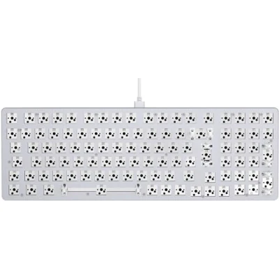 Immagine di Glorious gaming GMMK 2 full size (96%) Barebones (solo struttura) Struttura per tastiera da meccanica, (96%), alluminio, personalizzabile, RGB, layout internazionale / ISO Bianco
