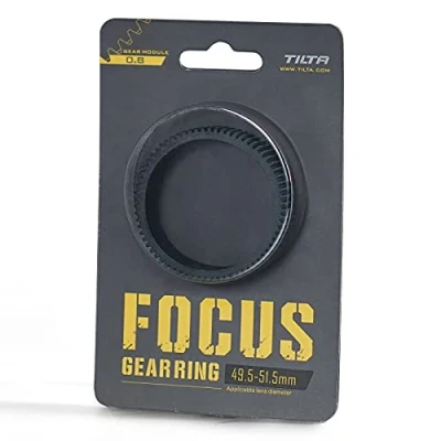 Immagine di Tilta Anello di messa a fuoco senza cuciture per obiettivo da 49,5 51,5 mm Mini Follow Focus Nucleus Nano DSLR 0.8 Mod Standard Gear Accessori obiettivi TA FGR 4951