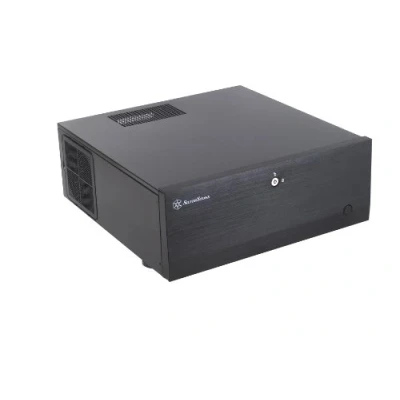 Immagine di SilverStone SST GD07B Cabinet Grandia HTPC formato ATX , High Airflow Performance, nero
