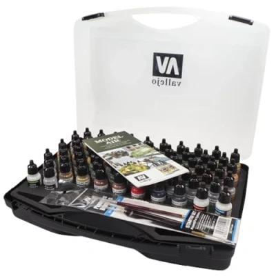 Immagine di Vallejo Basic Colors Model Air Paint Case, 17 ml