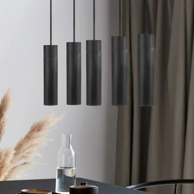 Immagine di Nordlux Lampada a sospensione Tilo, 5 luci, nero