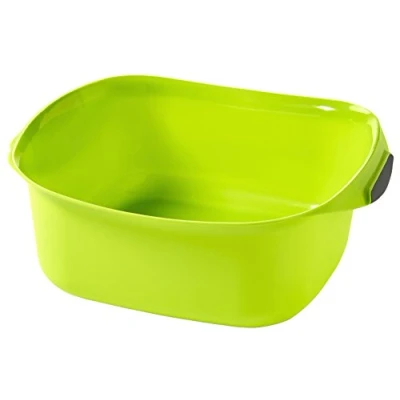 Immagine di CURVER Verde 214813 Urban Bacinella Quadrata, in Polipropilene, Dimensioni 39 x 35 15 cm, Colore, Poliuretano, 10 l