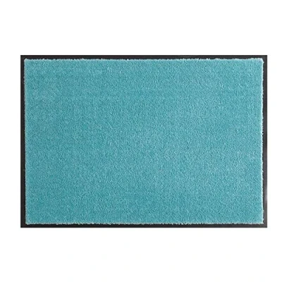 Immagine di HANSE Home Soft &amp; Clean Zerbino per Interni ed Esterni, 39 x 80 cm, Lavabile e Resistente alle intemperie, Antiscivolo Ingresso Colore Menta