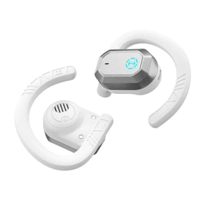 Immagine di Edifier Hecate by AIR2 Open Ear Stereo Gaming Earbuds con microfono integrato Cancelling e effetti RGB Bianco