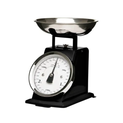 Immagine di Premier Housewares 0807228 Bilancia da Cucina in Acciaio Inossidabile, 3 kg, Nero Opaco, mechanical