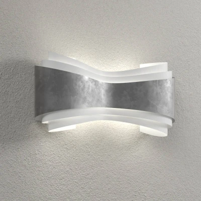 Immagine di Selène Ionica Applique a LED con foglia d&#039;argento