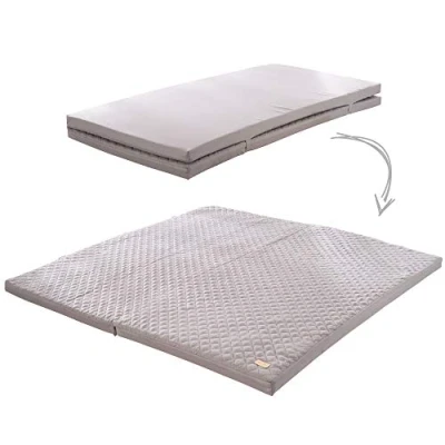 Immagine di roba Materasso da Gioco Style Pieghevole per Giocare e Gattonare 120 x cm Sfoderabile Lavabile in Lavatrice Microfibra Trapuntato Grigio