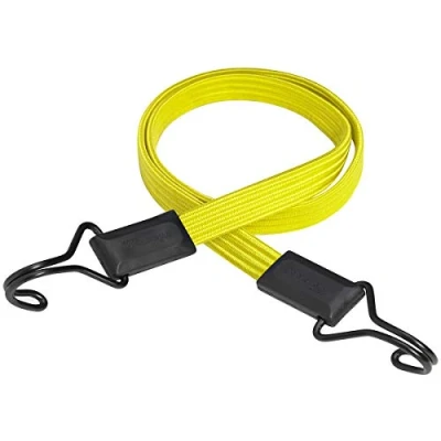 Immagine di Master Lock 3226EURDAT Cinghia Elastica con Ganci Cavo Gancio Invertito Adatto per Giardinaggio, Trasporto, Trasloco, Campeggio, Giallo, 100 cm