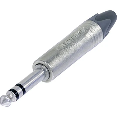 Immagine di Neutrik NP3X Jack 6.35 mm Spina dritta Numero Poli (num): 3 Stereo Argento 1 pz.