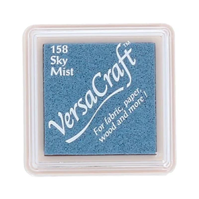 Immagine di Tsukineko Versacraft vks 158 Timbro di Tessuto Piccolo cubo 25 x mm Cielo, Materiale Sintetico, Sky Mist, One Size