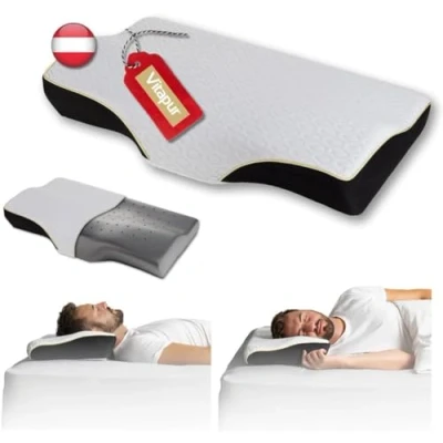 Immagine di VITAPUR MemoSilver Ionity Cuscino per il collo rivoluzionario, sonno, ridefinito con gli ioni d&#039;argento