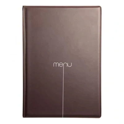 Immagine di DAG STYLE I Love Menu Linea Risto Portamenu, PVC, Cacao, A4 (per fogli 21x29,7 cm)