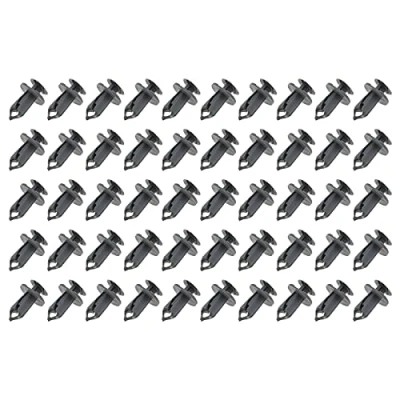 Immagine di 50 x clip di fissaggio per rivestimento del pannello più lunghe grigie moquette compatibile con Transporter T4 T5