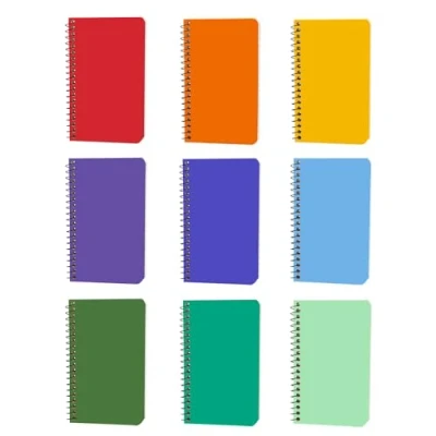 Immagine di Quanerba 9pc Quaderno A Righe Small 3x5in, block notes piccoli 120 Pagine/60 Fogli (7,6x12,7 cm) Tascabile, mini quaderni per ufficio e scuola