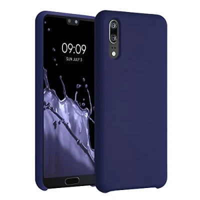 Immagine di kwmobile Cover per Huawei P20 Custodia Back Case Smartphone in Silicone TPU Protezione Gommata deep ocean