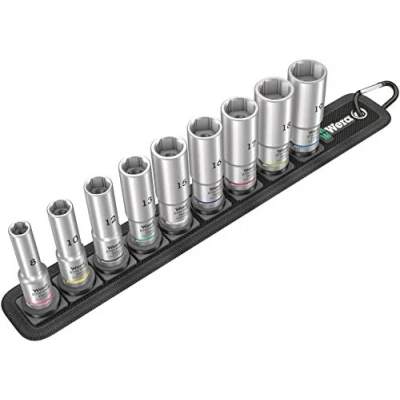 Immagine di Wera Belt B Deep 1 Kit inserti a bussola 3/8 9 parti 05004545001