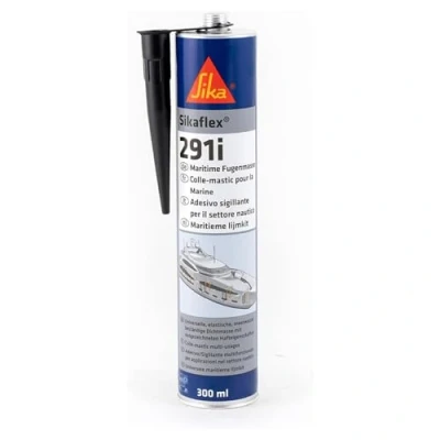Immagine di Sika Sikaflex 291i, Nero Adesivo sigillante multifunzionale Per applicazioni in campo nautico resistenti alle vibrazioni Cartuccia da 300ml