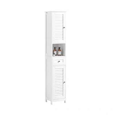 Immagine di SoBuy mobile a colonna bagno salvaspazio Bianco Con Cassetti L32*A170*P30 cm, FRG236 W (Bianco)