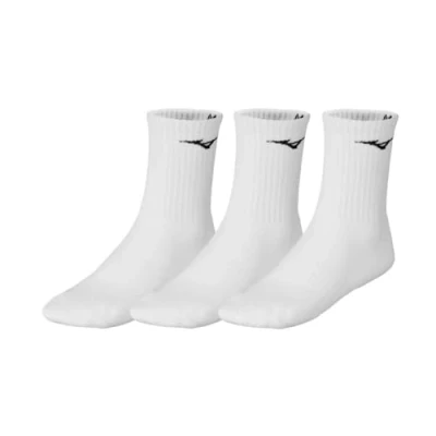 Immagine di Mizuno 3ER PACK Training Running Socken Unisex Erwachsene Calze sportive, Taglia: Small, White