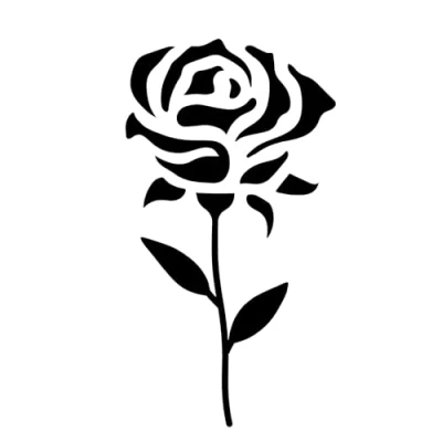 Immagine di Piccola rosa Tatuaggio Temporaneo con Certificazione Cosmetica UE L&#039;Originale Resistente all&#039;Acqua + Vegano Rivoluzionario di 2 Settimane