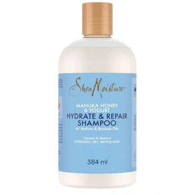 Immagine di SheaMoisture Manuka Honey &amp; Yoghurt Shampoo senza silicone e solfati idratante riparatore per capelli ricci estremamente secchi fragili 384 ml
