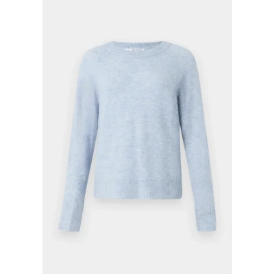 Immagine di SELECTED FEMME SLFLULU LS Knit O Neck B Noos Maglione Lavorato a Maglia, Cashmere Blue/Detail:Melange, S Donna