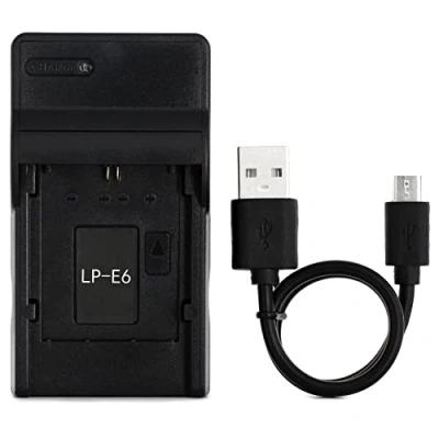 Immagine di LP E6 USB Caricatore per Canon EOS 5D Mark II, III, Mark2, 5DS, 5DS R, 60D, 60Da, 6D, 70D, 7D, 7D II Fotocamera e Altro