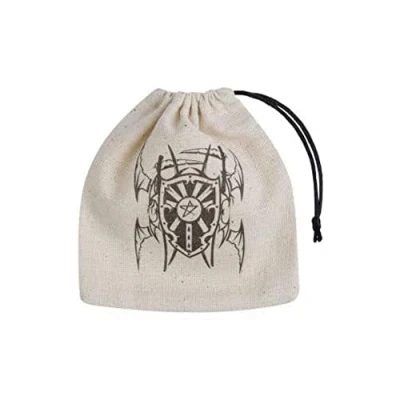 Immagine di Q Workshop BVAM141 Vampire Beige &amp; Nero Basic Dice Bag Beige,