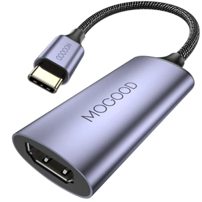 Immagine di MOGOOD Adattatore da USB C a HDMI, [4K@60Hz, Thunderbolt 3/4] Type HDMI Ad Alta Velocità per iPhone serie 15, MacBook Pro/Air, iPad Pro, iMac, XPS, Surface Book e Laptop