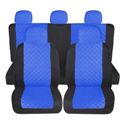 Immagine di Susy Shop Coprisedili Auto Universali, Anteriori e Posteriori, Compatibilità Universale Montaggio Semplice (A23 Set Completo, Blu Royal)