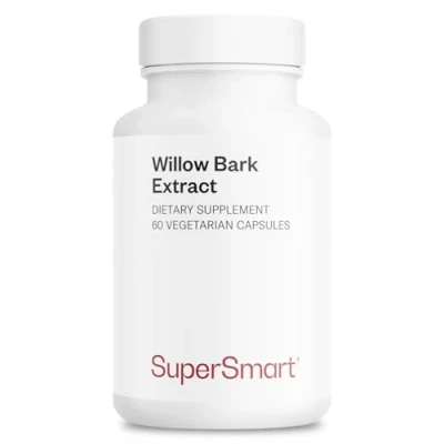 Immagine di Willow Bark Extract Corteccia di salice bianco Aiuta ad alleviare naturalmente il dolore cronico Contribuisce alla salute del cuore e circolazione sanguigna Vegano Supersmart