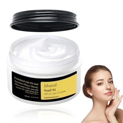 Immagine di Fengyang Crema Viso con 92% Bava di Lumaca, Antirughe Bava, Snail Mucin Idratazione lunga durata Calma La Pelle Del Secco