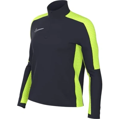 Immagine di Nike Performance Academy 23 Drill Trainings Maglietta a manica lunga, Donna, Taglia: Small, Obsidian volt white