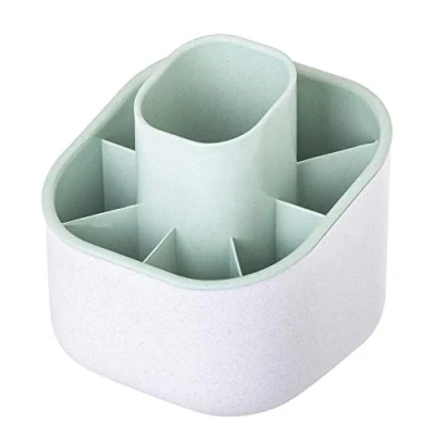 Immagine di Vigar Scolapiatti 9 scomparti 12,5 x 13 cm Modello Zeroline Utensile da Cucina per posate Grigio e Turchese