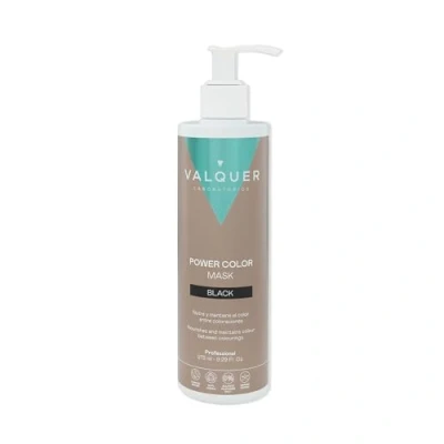 Immagine di Valquer Professional Mask Power Color capelli tinti. Vegan e senza solfati (capelli neri). Enhancer 275 ml