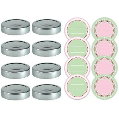 Immagine di Dr.Oetker 3230.0 Set da 8 Coperchi, Alluminio, Multicolore, 8,5 x 1 cm