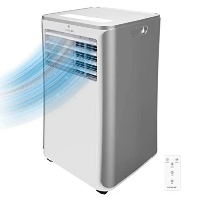 Immagine di Cecotec Condizionatore Portatile con Telecomando ForceClima 9100 Soundless. 9000 BTU, Tecnologia Soundless, Display LED, 4 modalità, 2 velocità, copertura fino a 20 m2