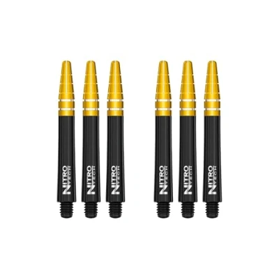Immagine di RED DRAGON Nitrotech Set di 2 steli Medi per Confezione, Colore: Nero e Oro (6 in Totale)