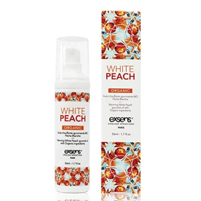 Immagine di Exsens Olio da Massaggio Riscaldante Pesca Bianca Biologico Transparent 50 ml