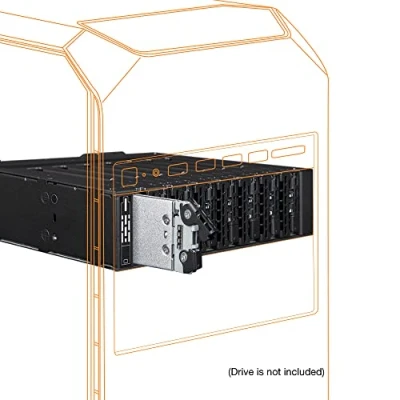 Immagine di Icy Dock Gabbia backplane/Rack Rimovibile in Metallo per 8 x NVMe M.2 PCIe 4.0 SSD, OCuLink SFF 8612 alloggiamento da 5,25&quot; ToughArmor MB873MP B