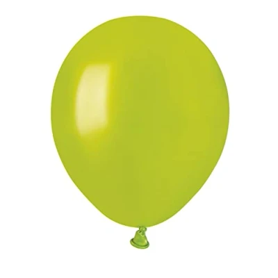 Immagine di Busta 100 palloncini perlati in lattice naturale Premium Quality A50 (Ø 13cm / 5&quot;), verde chiaro perlato