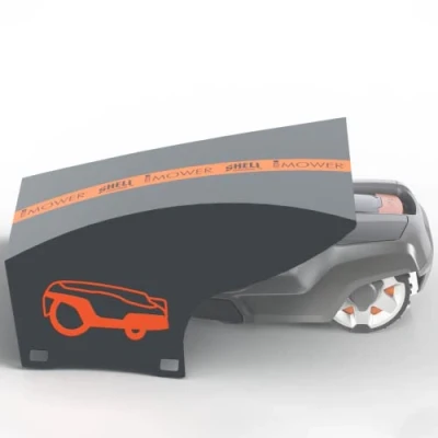 Immagine di Idea Mower garage per robot tagliaerba Shell compatibile con Husqwarna Automower in alluminio composito
