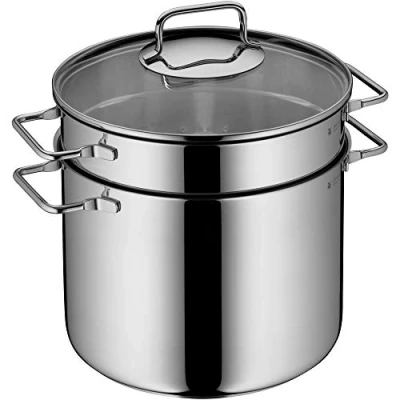 Immagine di WMF 724919990 Pentola per Pasta con Inserto Scolapaste, Acciaio Inossidabile, Argento