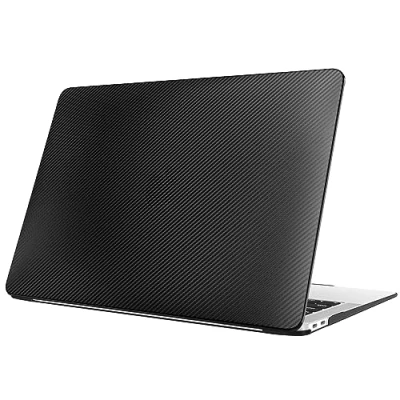 Immagine di FINTIE Custodia Compatibile con MacBook Air 13 2020/2019/2018 (A2337 M1 / A2179 A1932) Cover Rigid Protettivo Guscio Rigido Case, Nero Ripple