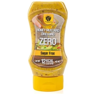 Immagine di Rabeko Zero Sauce senape al miele, 1 x 350 ml senza zucchero e a basso contenuto di grassi prodotti sani carboidrati con meno calorie per insalate, patatine fritte