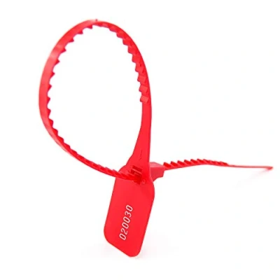 Immagine di ZhengCheng (R) Fascette di sicurezza numerate, con chiusura anti manomissione, per contenitori, 100 pieces, Red,