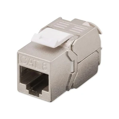 Immagine di Goobay 61129 Modulo Keystone CAT 8.1 STP / RJ45 femmina fino a 2 GHz 25 40GBase T/cavo di rete Connettori