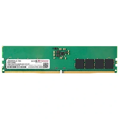 Immagine di Transcend Long DIMM Modulo di Memoria 16GB DDR5 4800MHz JM4800ALE 16G