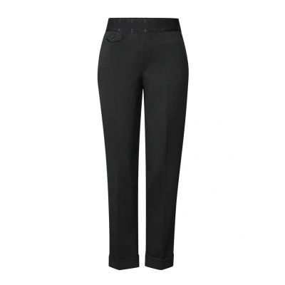 Immagine di Street One Karierte MIT Tapebund Chino, Donna, Taglia: 48x28, Schwarz